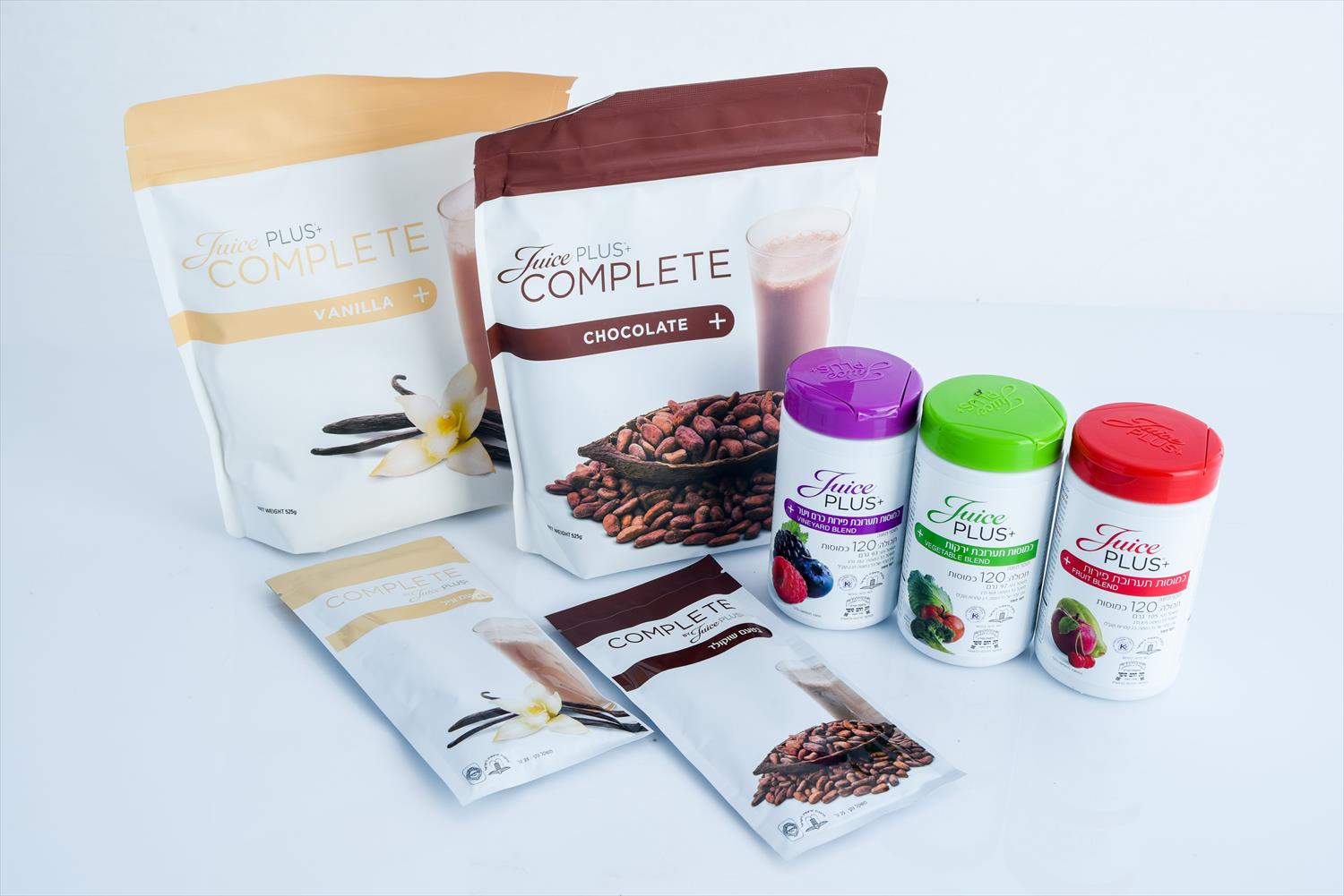 JUICE PLUS - פירות, ירקות ופירות יער   מארז קומפליט