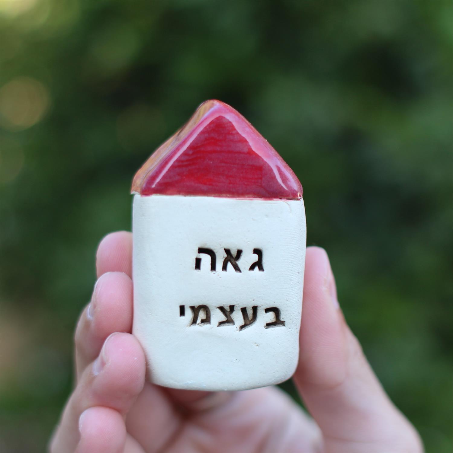 בית מיניאטורי מקרמיקה - גאה בעצמי