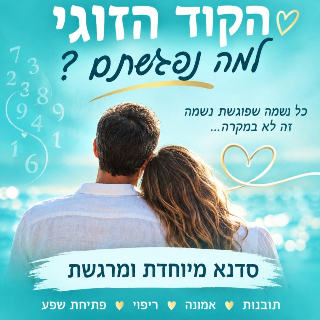 הקוד הזוגי למה נפגשתם? 28/10 סדנא בראשלצ
