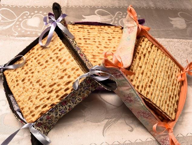 סט לשולחן הפסח -צלחת מצות וכיסוי חגיגי