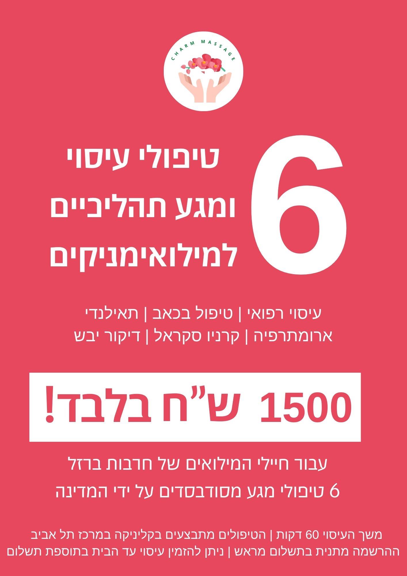 6 טיפולי מגע למשרתי חרבות ברזל