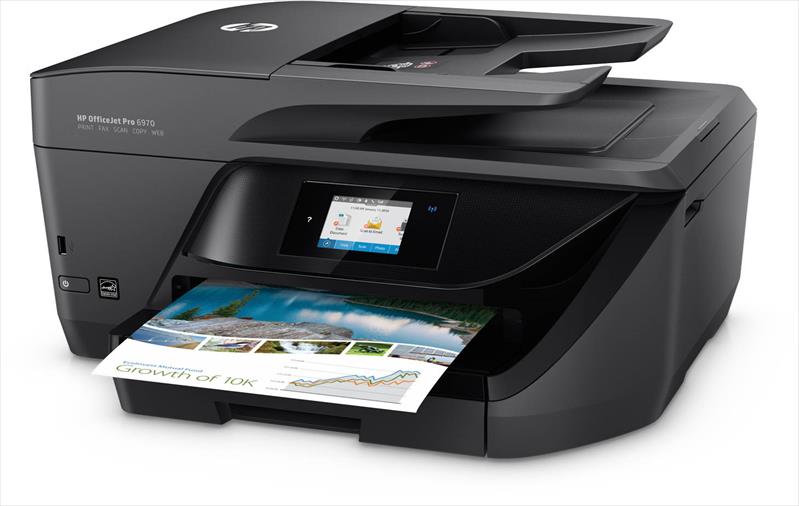 מדפסת משולבת הזרקת דיו צבעונית אלחוטית HP OfficeJet Pro 6960 AIO J7K33A