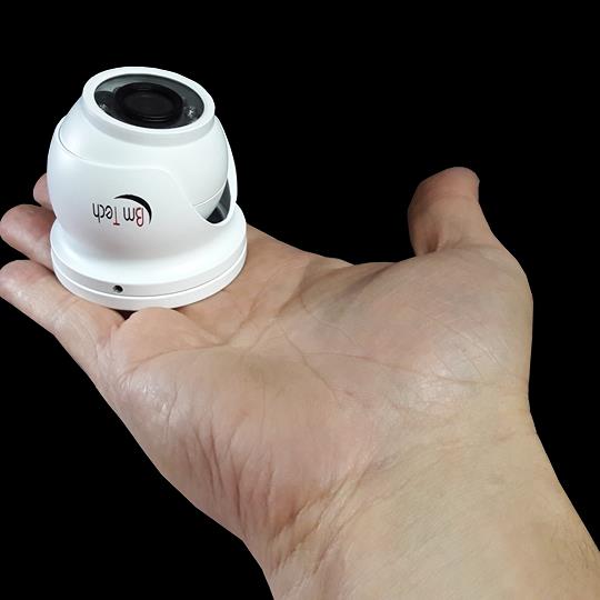 מצלמת אבטחה כיפה AHD 2MP הקטנה בעולם עדשה רחבה 2.8mm