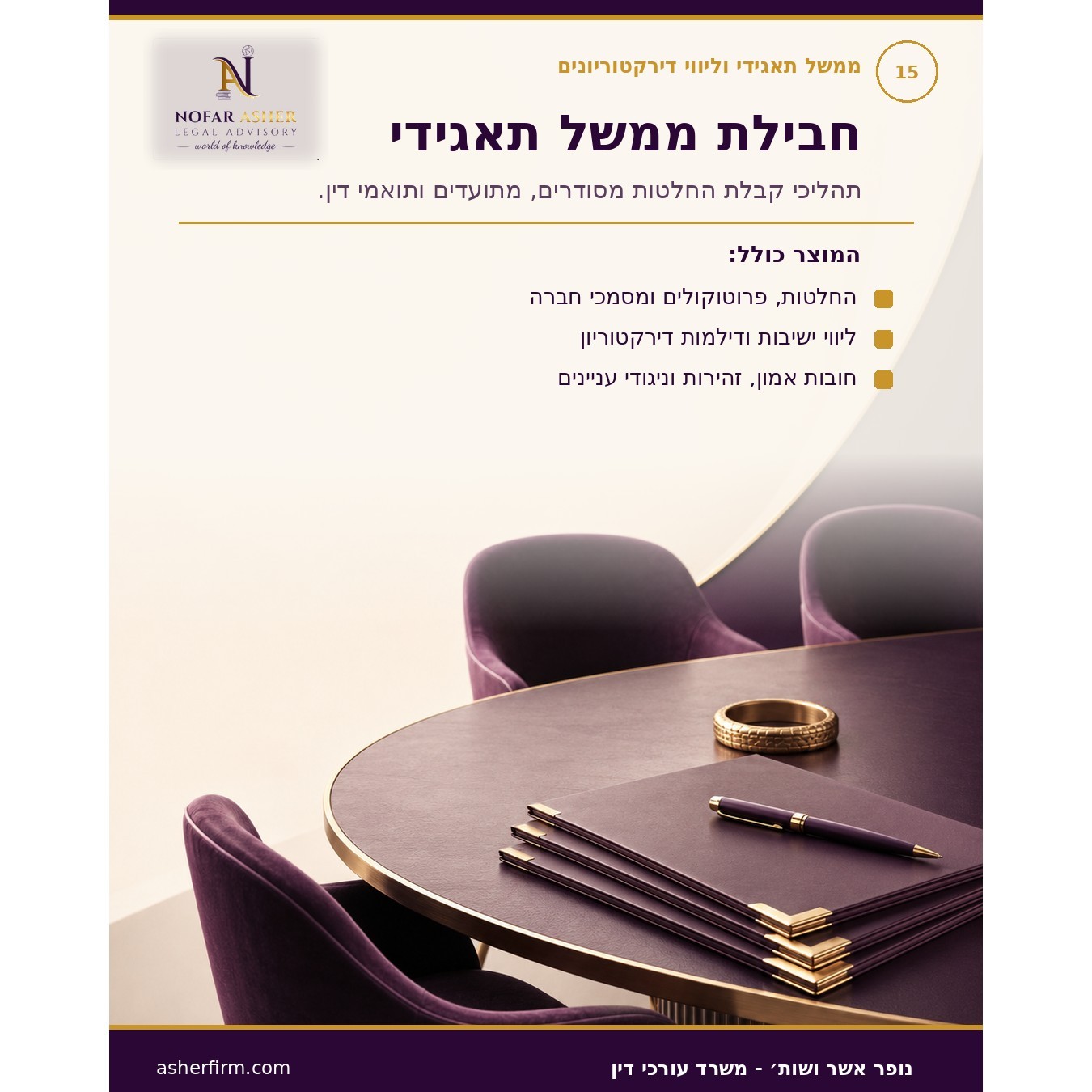 ממשל תאגידי וחברות ציבוריות (מזכיר חברה במיקור חוץ)