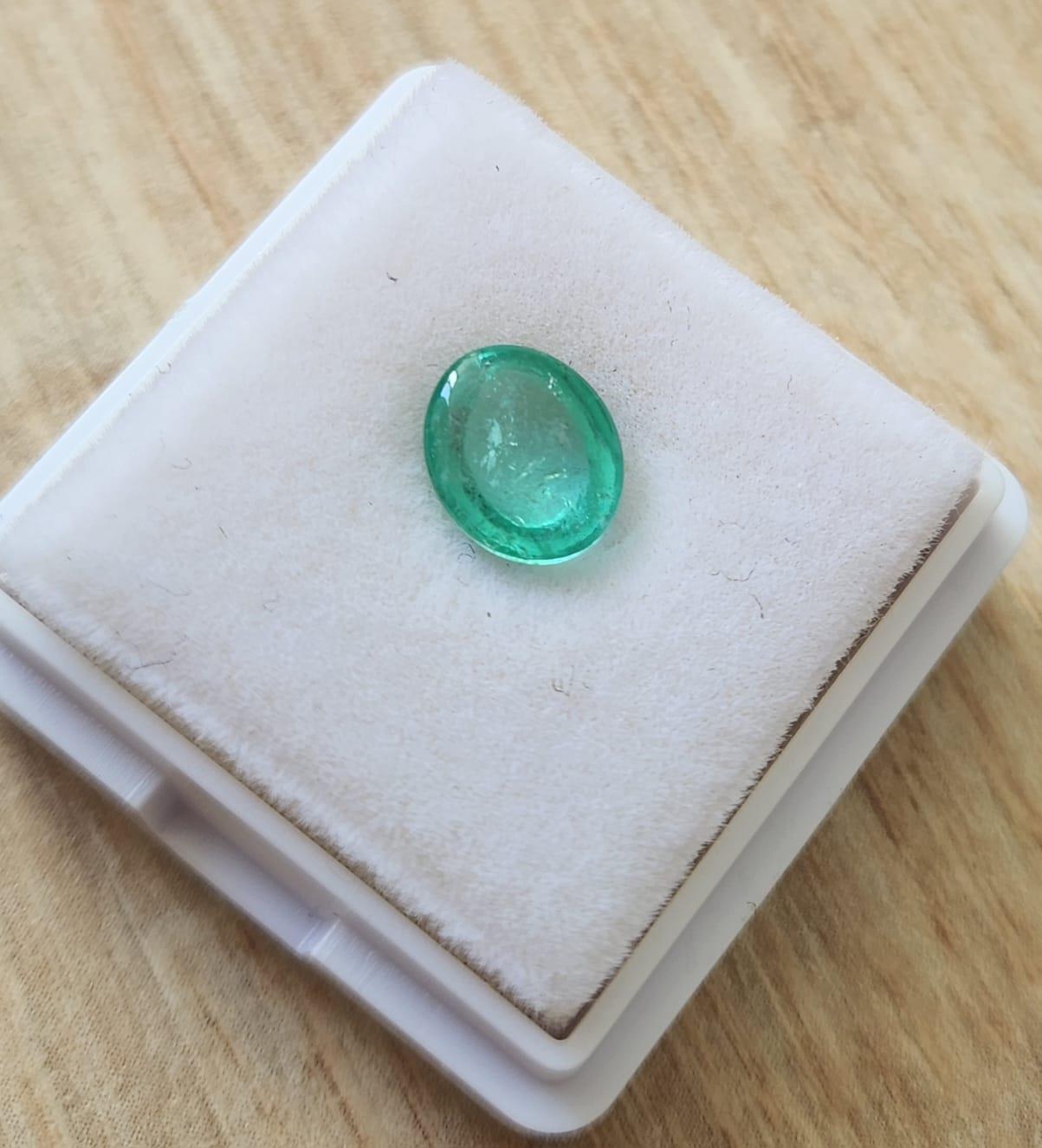 1.43 קראט אמרלד טבעי לשיבוץ