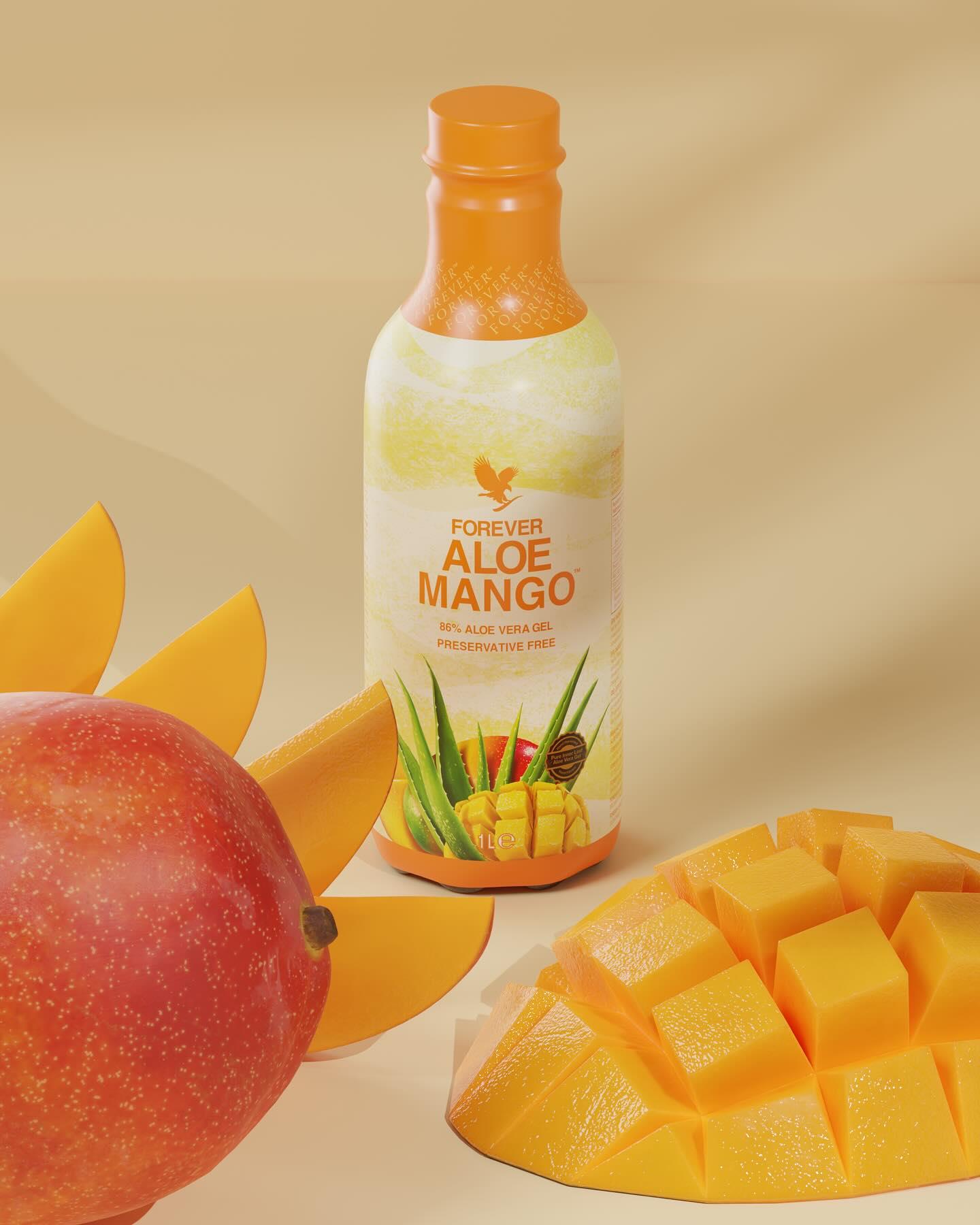 משקה ג'ל אלוורה עם מנגו FOREVER ALOE MANGO