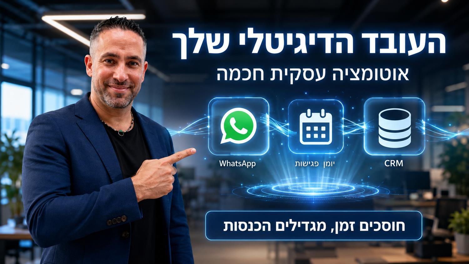 הקמת אוטומציות עסקיות (העובד הדיגיטלי שלא נח)