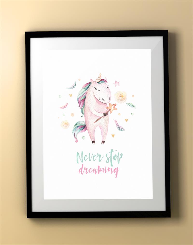 הדפס Never stop dreaming