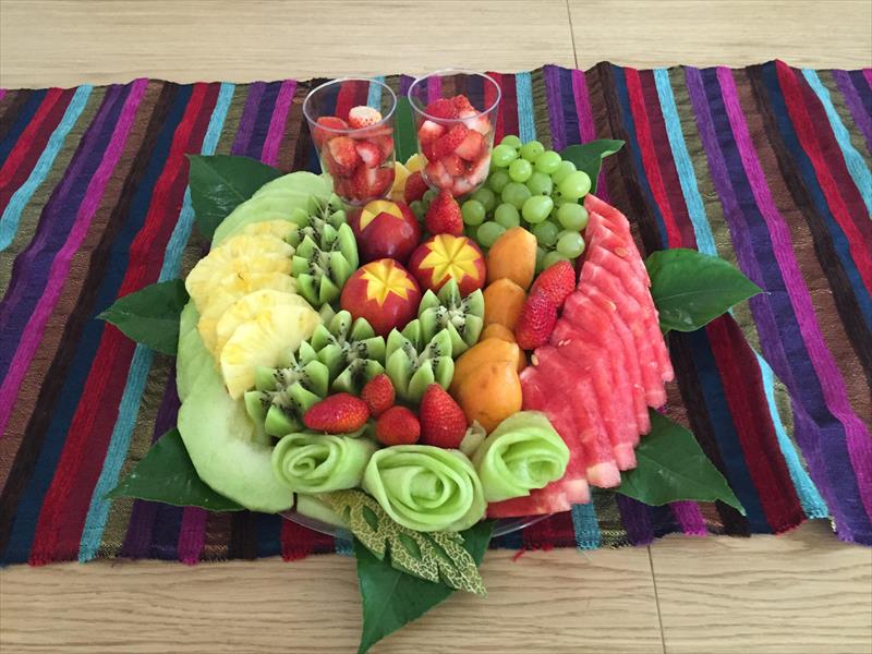 מגש פירות מעוצבים קוטר 30ס"מ