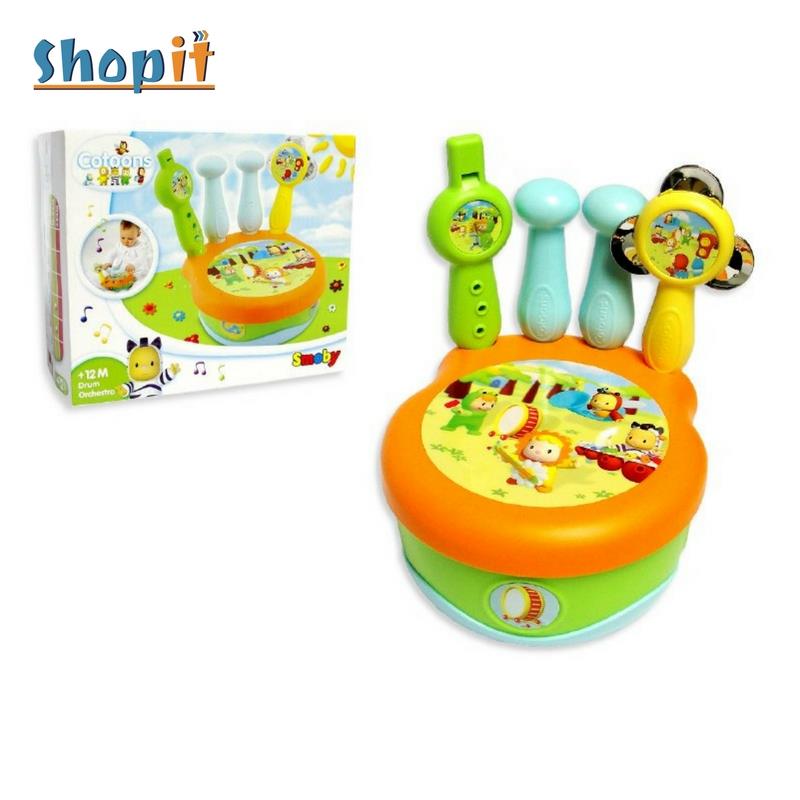 ערכת קצב תוף חליל וטמבורין Smoby