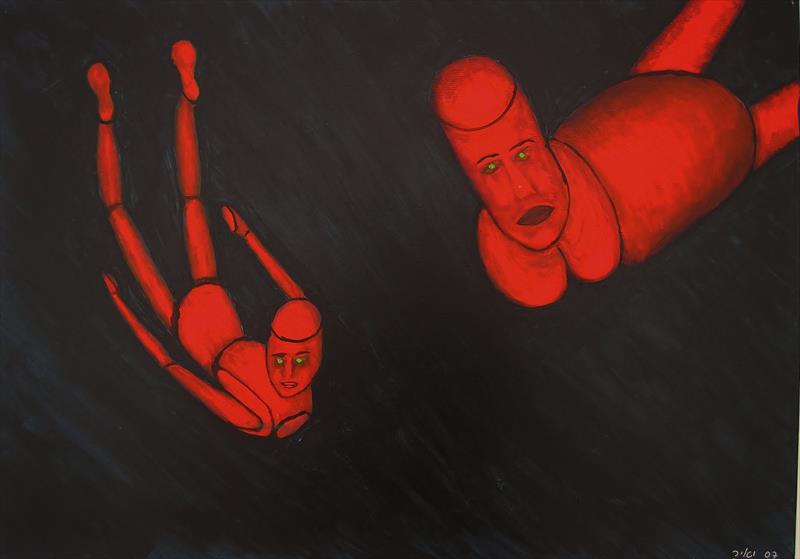 Flight acrylic on canvas w70xh50cm