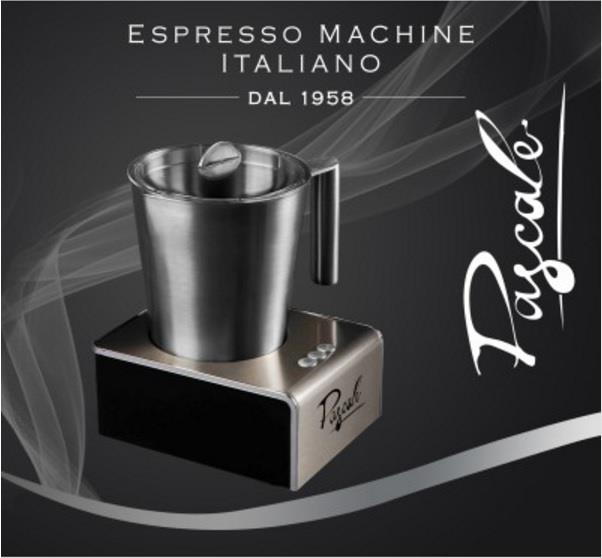 מקציף חלב בריאותי היחידי מנירוסטה Pascale twist & milk 750ml