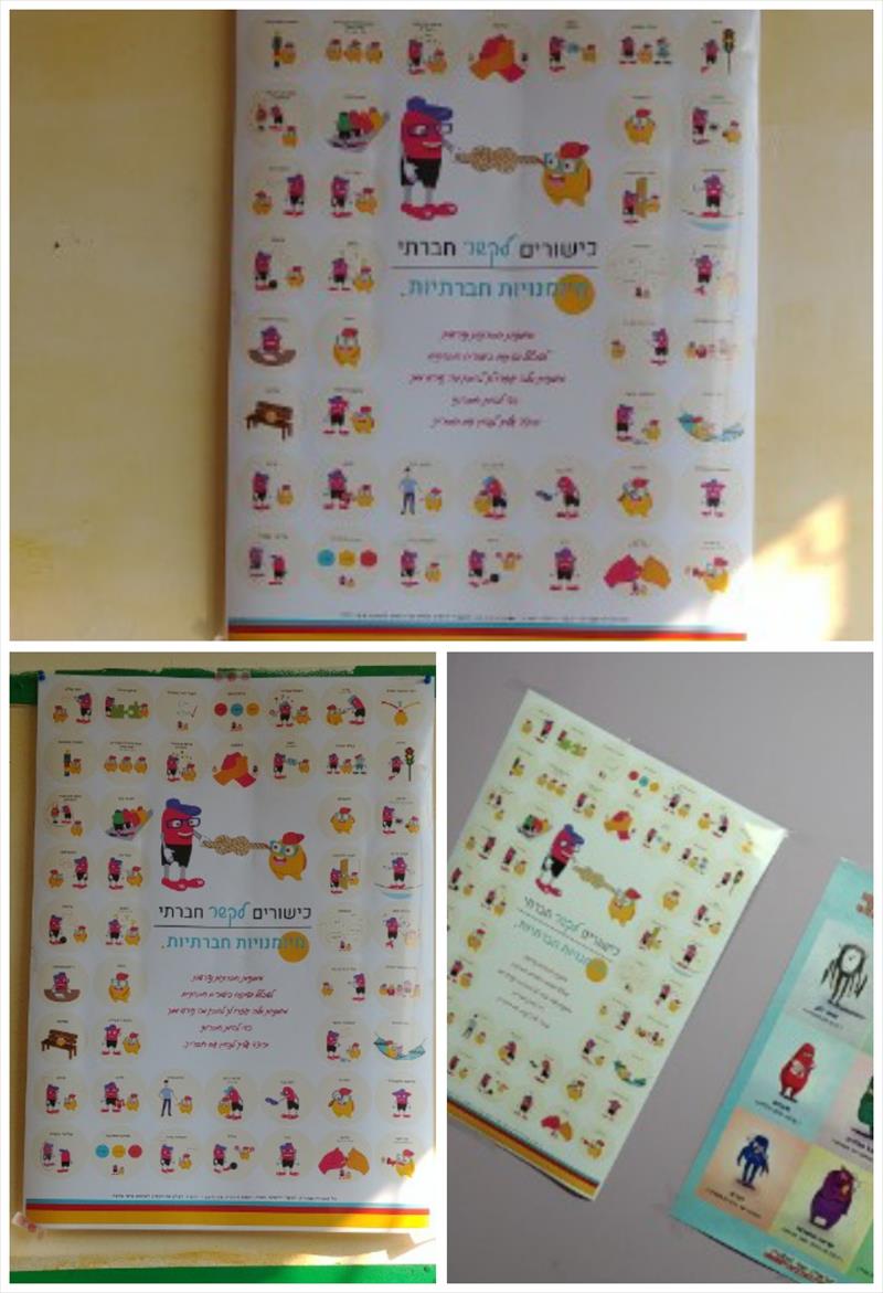 פוסטר כישורים לקשר חברתי