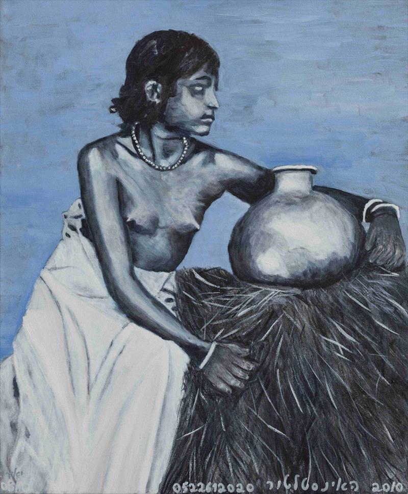 Retro in belue Acrylic on canvas w50xh70cm 2010