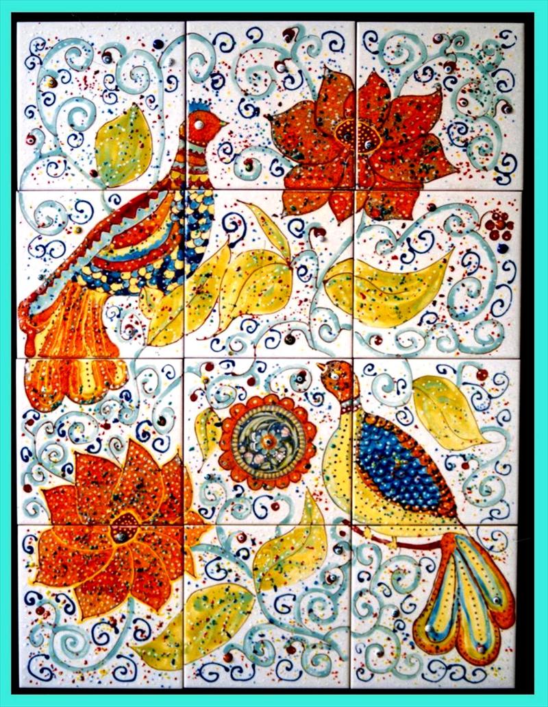 קרמיקה, אריחי קרמיקה, אריחי זכוכית עבודת יד