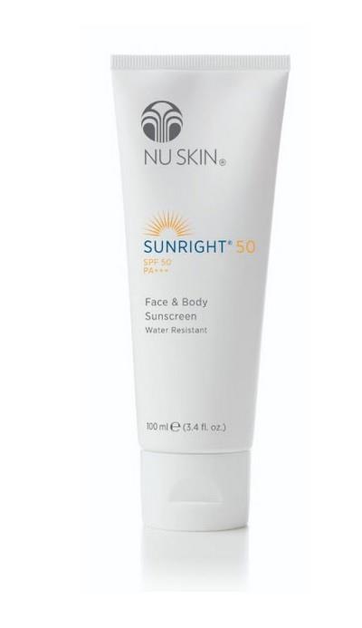 קרם הגנה מהשמש ללחות,הרגעה והחלקת מראה העור Sunright 50