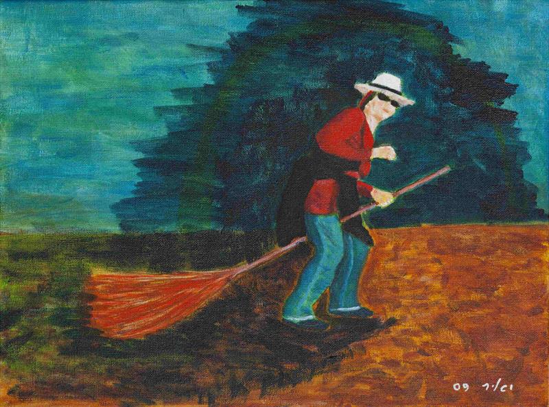 Before takeoff acryl on canvas w40xh30 cm