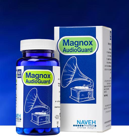 Magnox AudioGuard -  המורכב ממגנזיום ונוטרינטים הידועים בהשפעתם המיטיבה לסובלים מטנטון