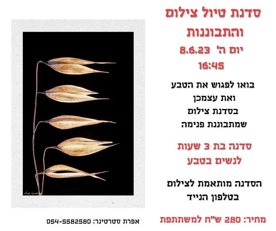 סדנת טיול צילום והתבוננות 8.6.23