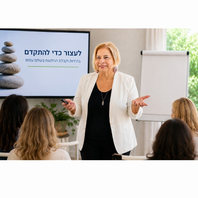 לעצור כדי להתקדם - בהירות וקבלת החלטות בעולם עמוס