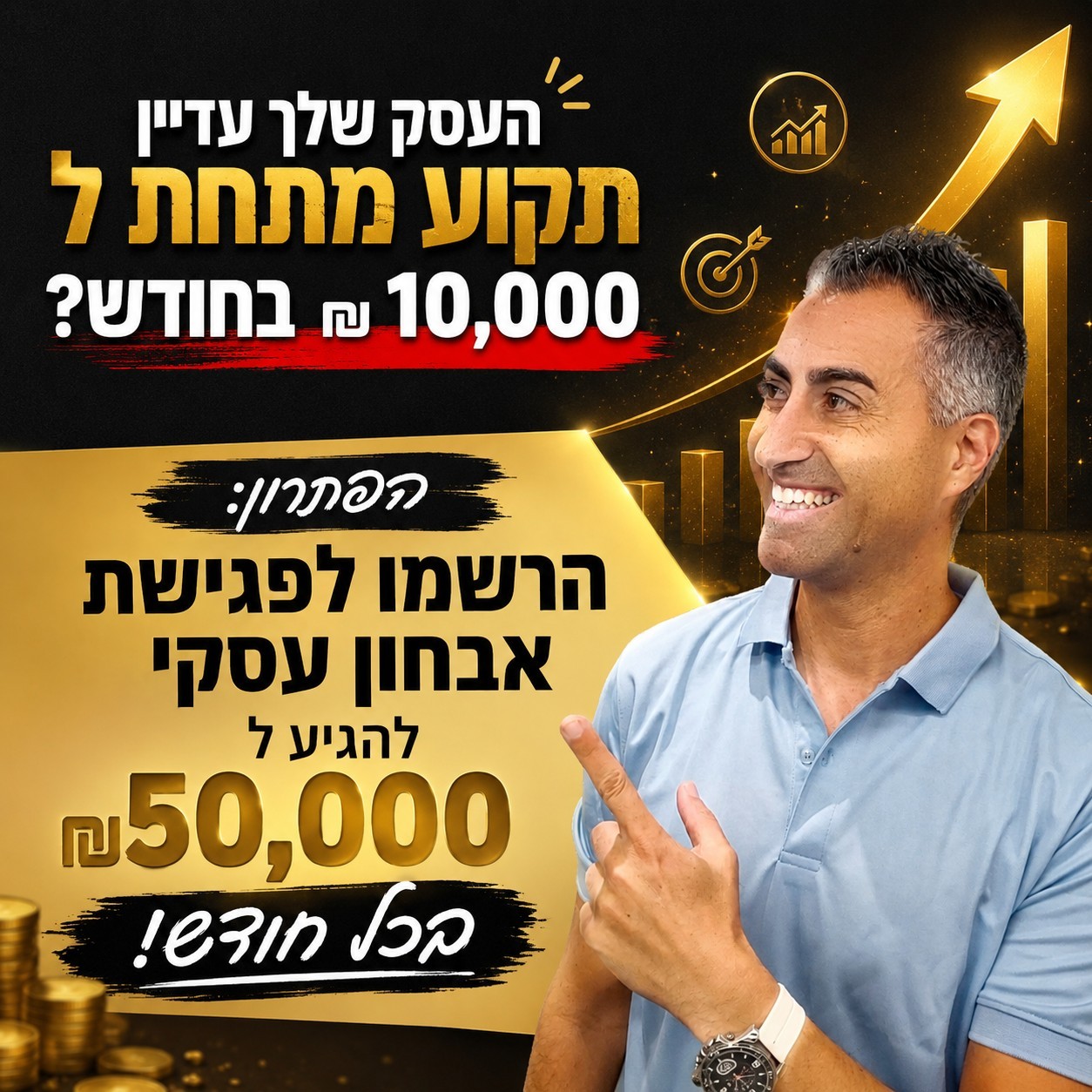 #1 פגישת פיצוח העסק כדי לעשות 50,000 בחודש