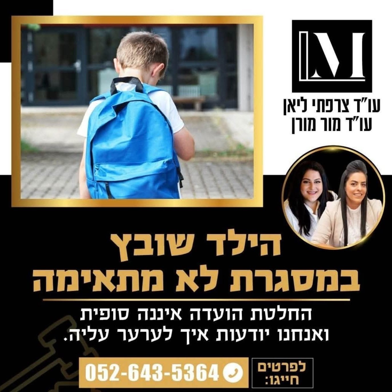 ייצוג הורים מול מערכת החינוך ( דיני חינוך)