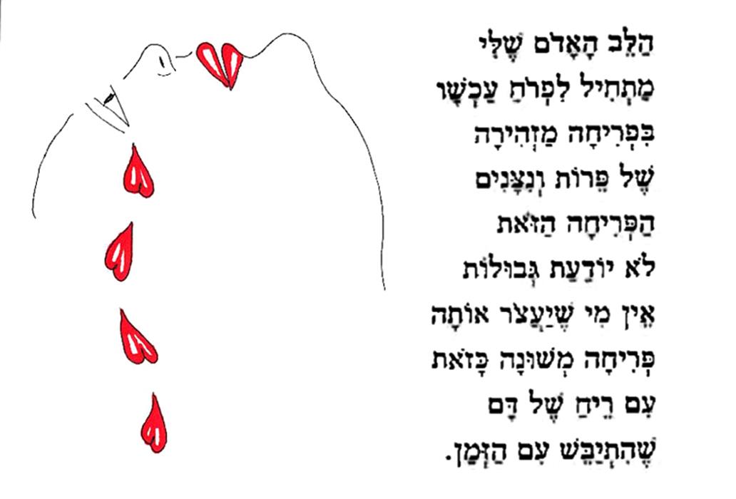 רפי פרץ סמדר שרת יוצרת מודרנית יוצרות ישראליות מודרניות רישום ציור דיוקן דמעה לב ציורים