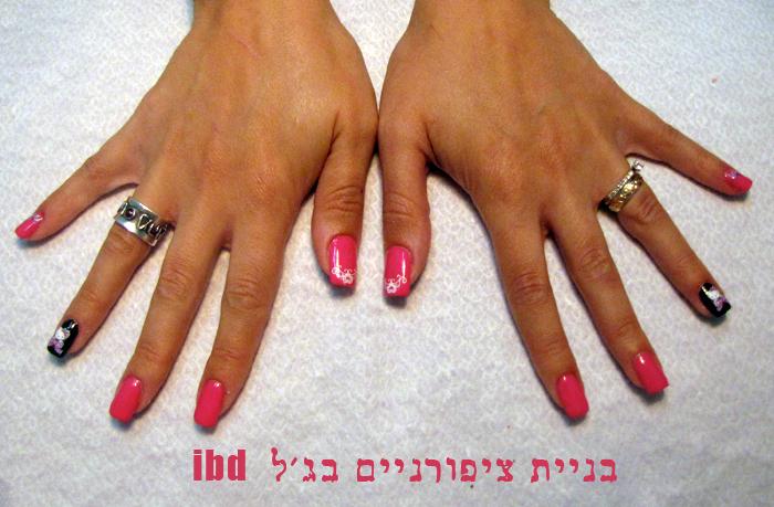 בניית ציפורניים בג'ל ibd