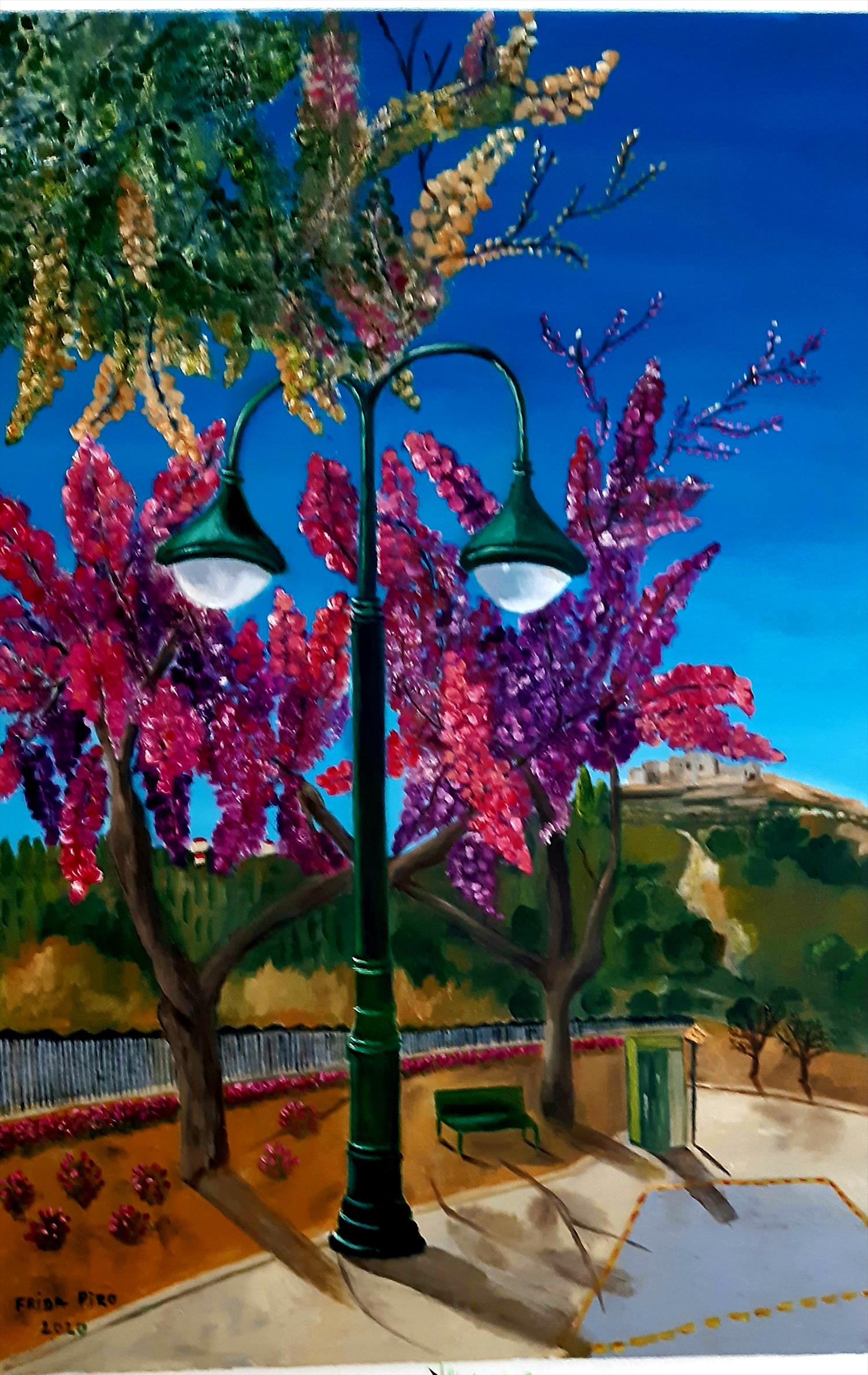 מבשרת ציון ציורי נוף נופים פרידה פירו frida piro art יוצרת אמנית ציירת אמנות ישראלית מודרנית עכשווית