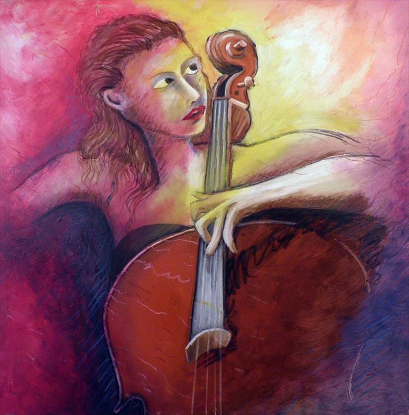 יחיאל וייס ציור שמן על בד Yechiel Weiss oil painting on canvas
