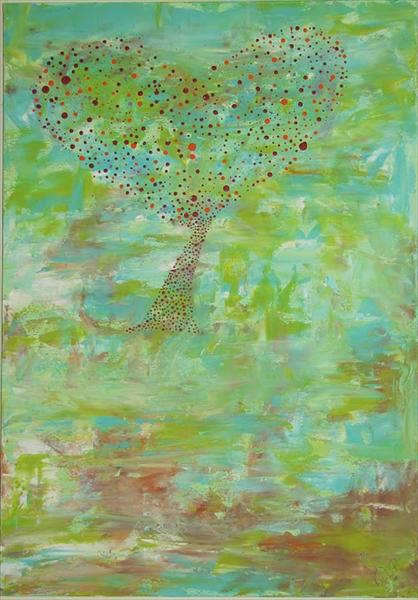 100*70 heart tree