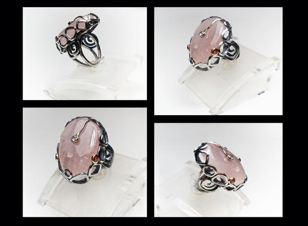 *Rose quartz* ring