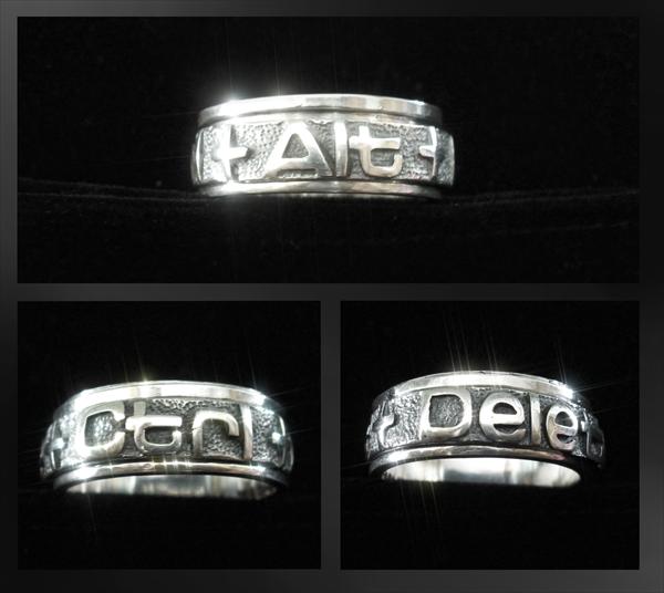 *Ctrl+alt+delete* spinning ring 925 silver