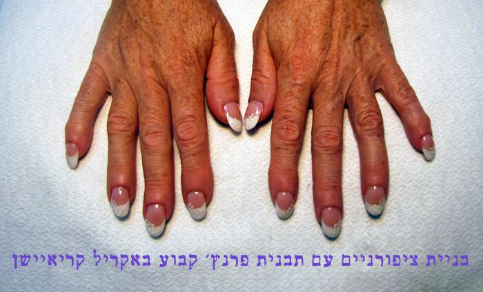 אחרי בניית ציפורניים באקריל