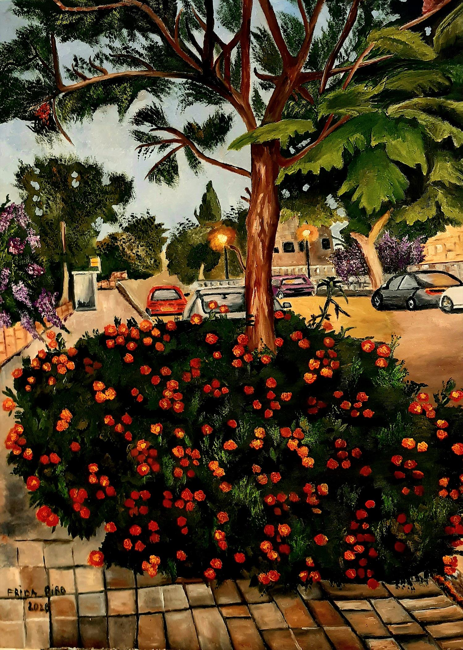 מבשרת ציון ציורי נוף נופים פרידה פירו frida piro art יוצרת אמנית ציירת אמנות ישראלית מודרנית עכשווית