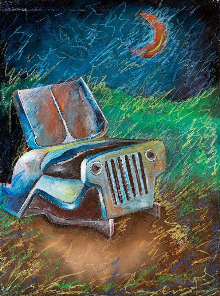 יחיאל וייס ציור שמן על בד Yechiel Weiss oil painting on canvas