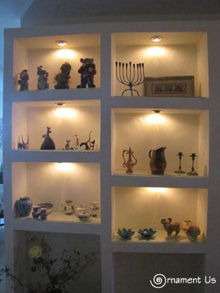 תכנון קיר גבס כולל גופי תאורה