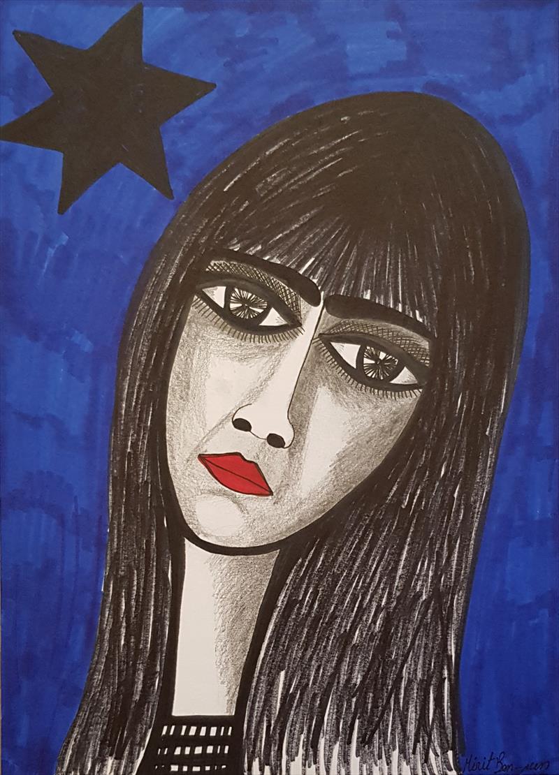 למכירה ציור מודרני ישראלי מירית בן-נון