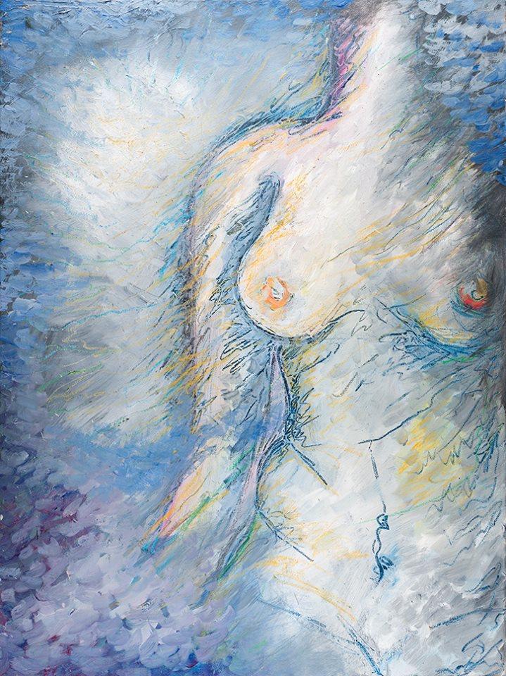 יחיאל וייס ציור שמן על בד Yechiel Weiss oil painting on canvas