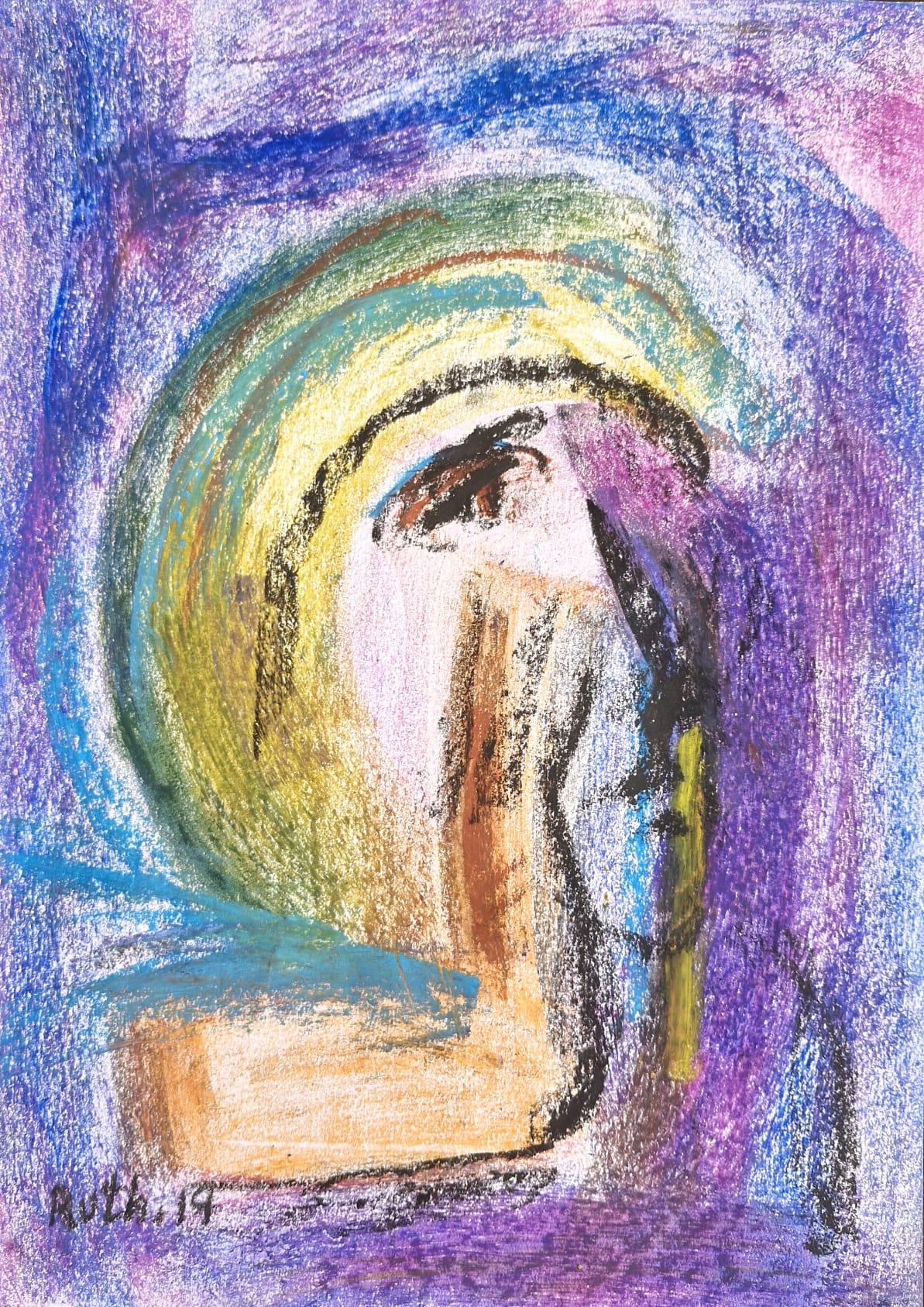 הדיוקנאות הסוריאליסטים ציירת אמנית ישראלית מודרנית ציורי אקריליק ציורים פרחים דיוקן רות גרוסמן