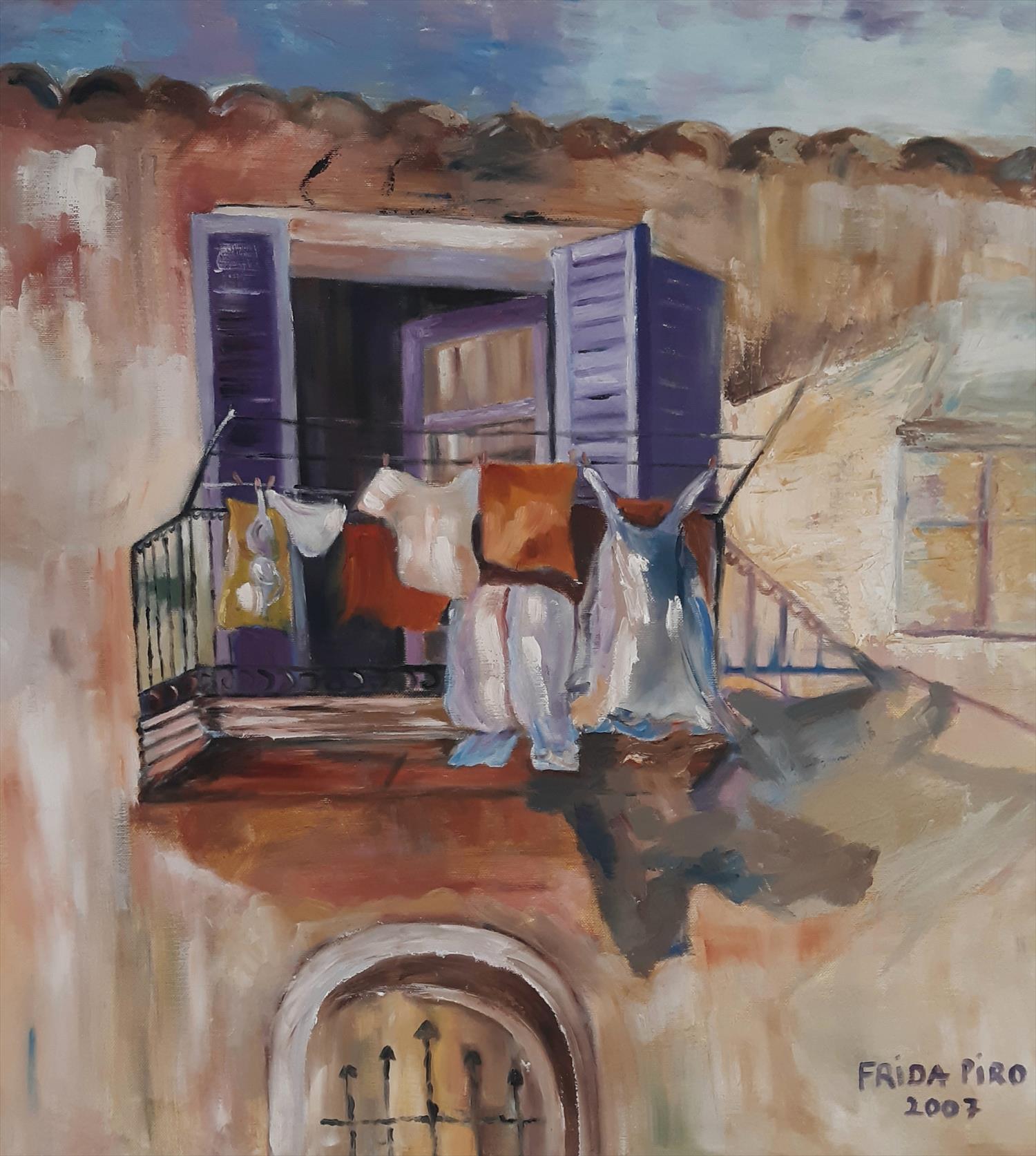 פרידה פירו Frida piro art אמנות ישראלית יוצרת אמנית אומנית ציירת ישראלית מודרנית עכשווית פמיניסטית ר