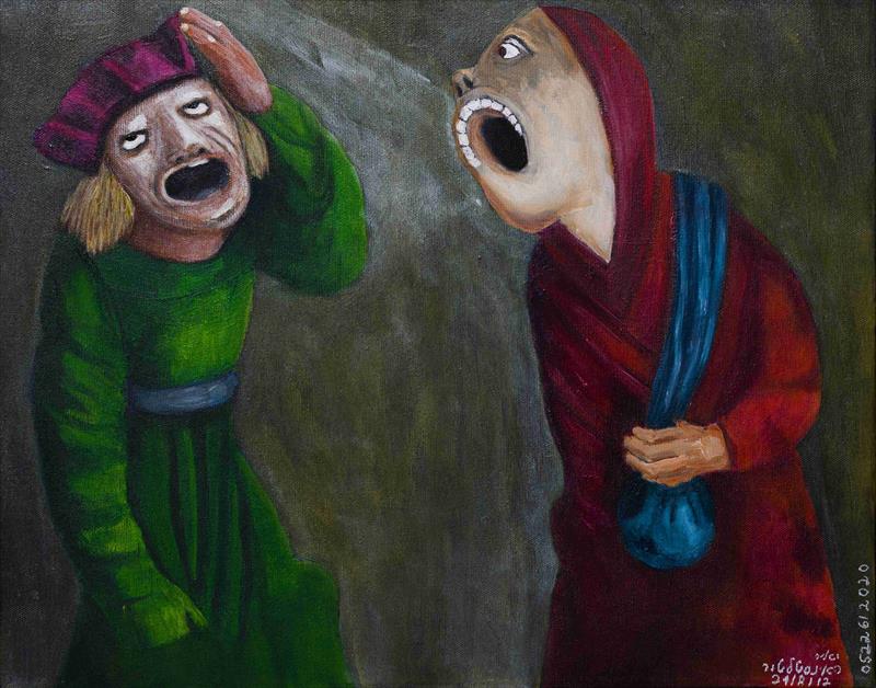 Why Acrylic on canvas w50xh40cm 2012