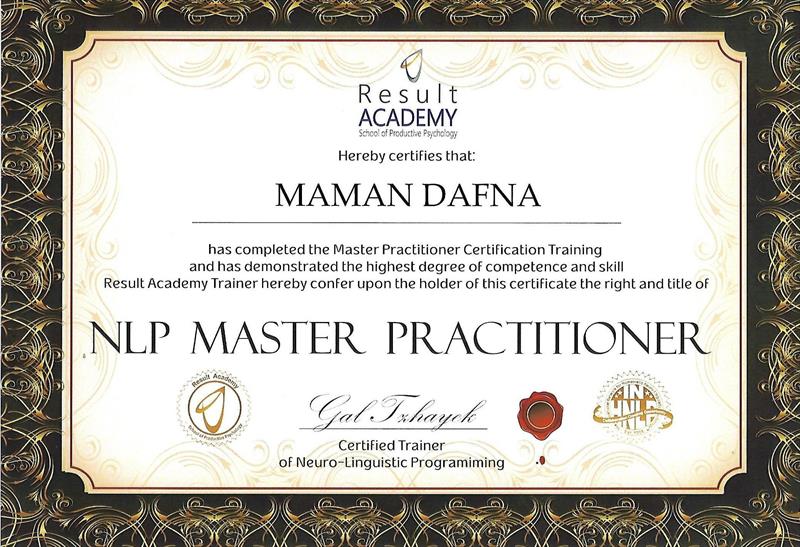 תעודת NLP MASTER