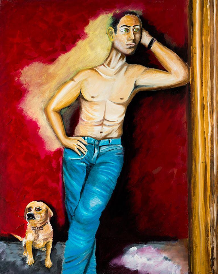 יחיאל וייס ציור שמן על בד Yechiel Weiss oil painting on canvas