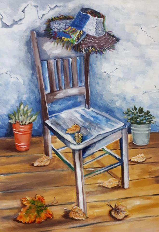 יחיאל וייס כסא בחצר Yehiel Weiss is a chair in the yard