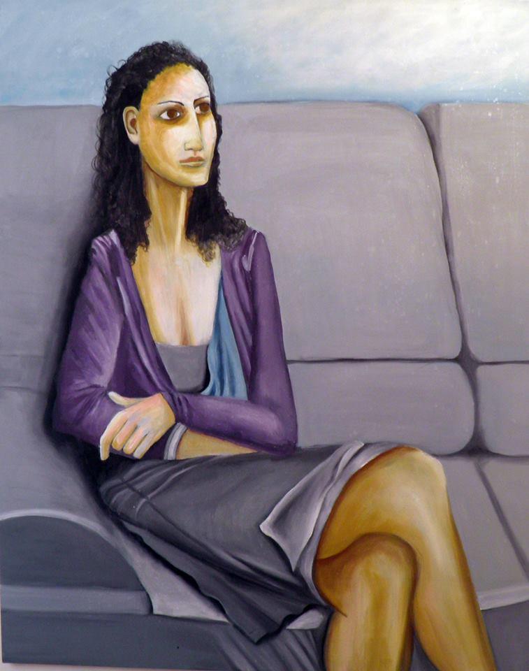יחיאל וייס ציור שמן על בד Yechiel Weiss oil painting on canvas