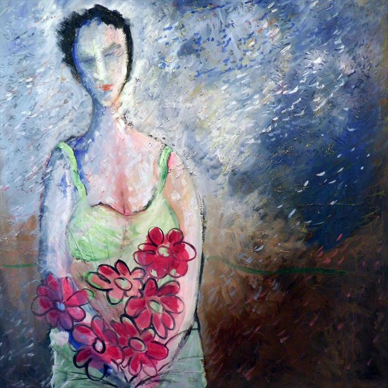 יחיאל וייס ציור שמן על בד Yechiel Weiss oil painting on canvas