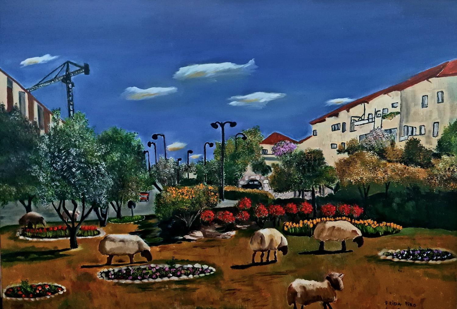 מבשרת ציון ציורי נוף נופים פרידה פירו frida piro art יוצרת אמנית ציירת אמנות ישראלית מודרנית עכשווית