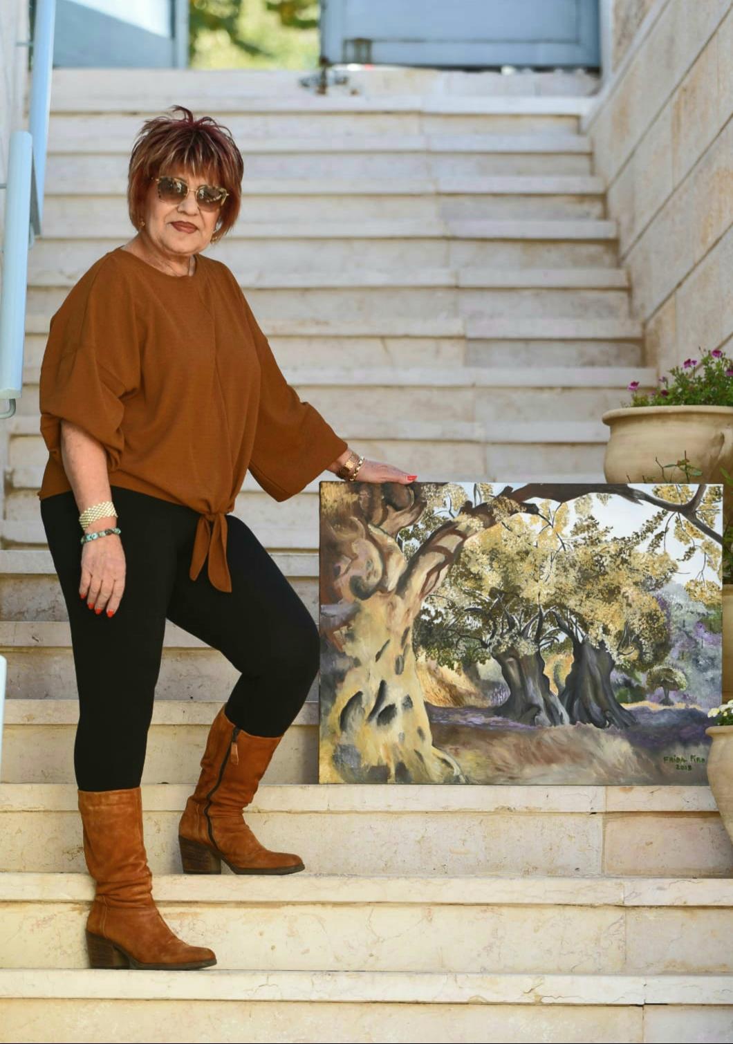 פרידה פירו Frida piro הציירת הישראלית העכשווית המודרנית הריאליסטית הירושלמית ציירות הציירות אמניות