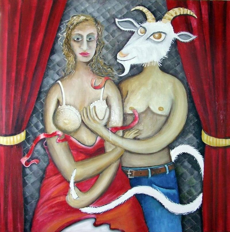 יחיאל וייס ציור שמן על בד Yechiel Weiss oil painting on canvas